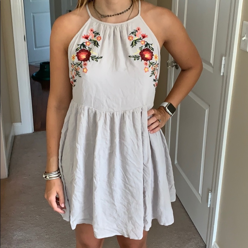 Light grey casual dress